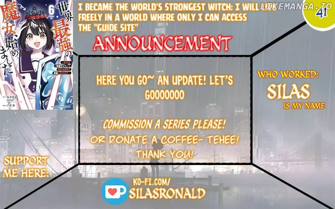 I Became The World's Strongest Witch, ~I Will Live Freely In A World Where Only I Can Access The - Chapter 41 - Page 1