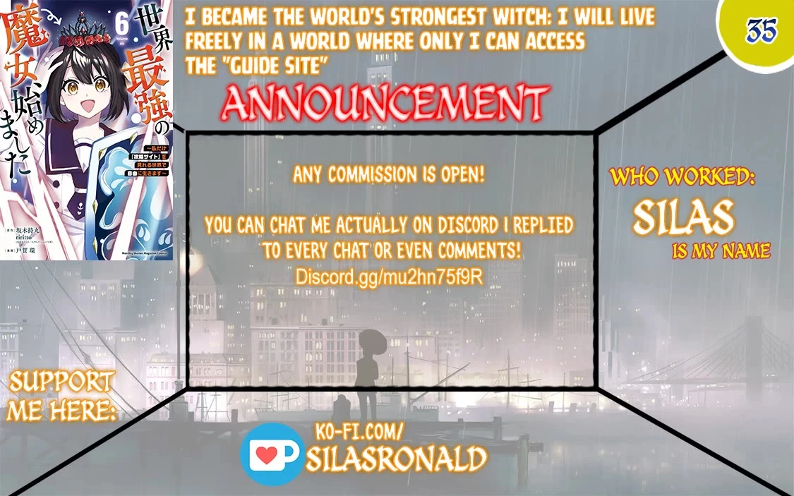 I Became The World's Strongest Witch, ~I Will Live Freely In A World Where Only I Can Access The