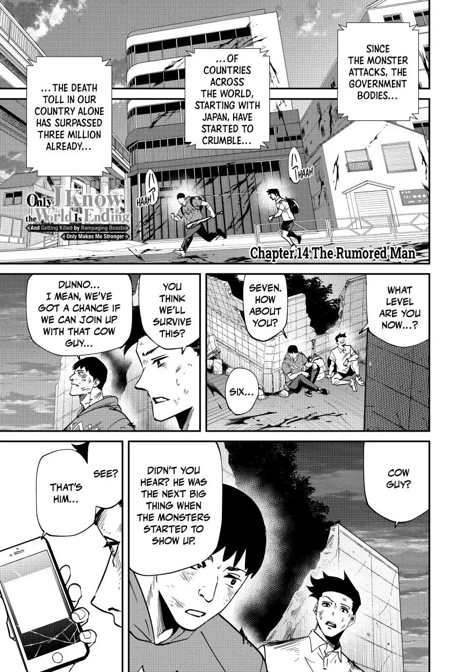 Only I Know the World Is Ending and Getting Killed by Rampaging Beasts Only Makes Me Stronger [Official] - Chapter 14 - Page 1