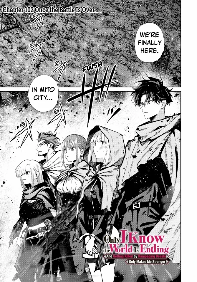 Only I Know the World Is Ending and Getting Killed by Rampaging Beasts Only Makes Me Stronger - Chapter 102 - Page 1