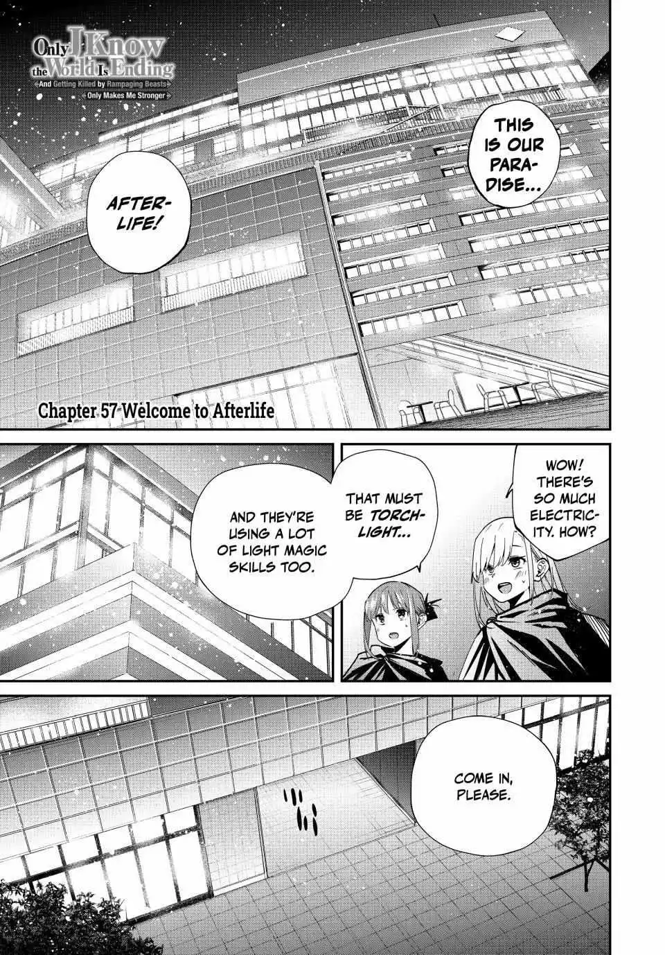 Only I Know the World Is Ending and Getting Killed by Rampaging Beasts Only Makes Me Stronger - Chapter 57 - Page 1
