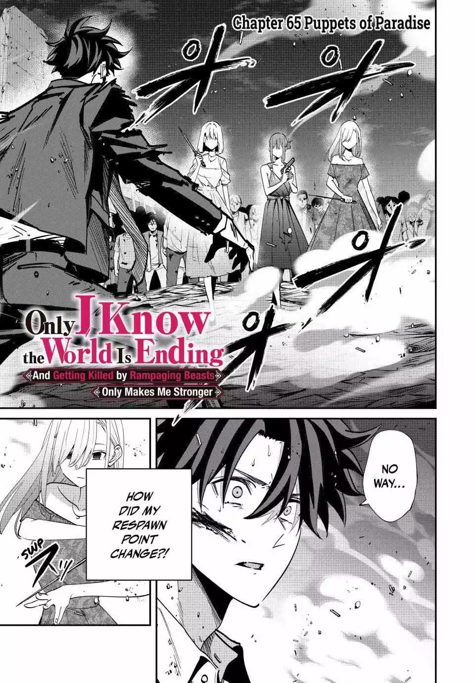 Only I Know the World Is Ending and Getting Killed by Rampaging Beasts Only Makes Me Stronger - Chapter 65 - Page 1
