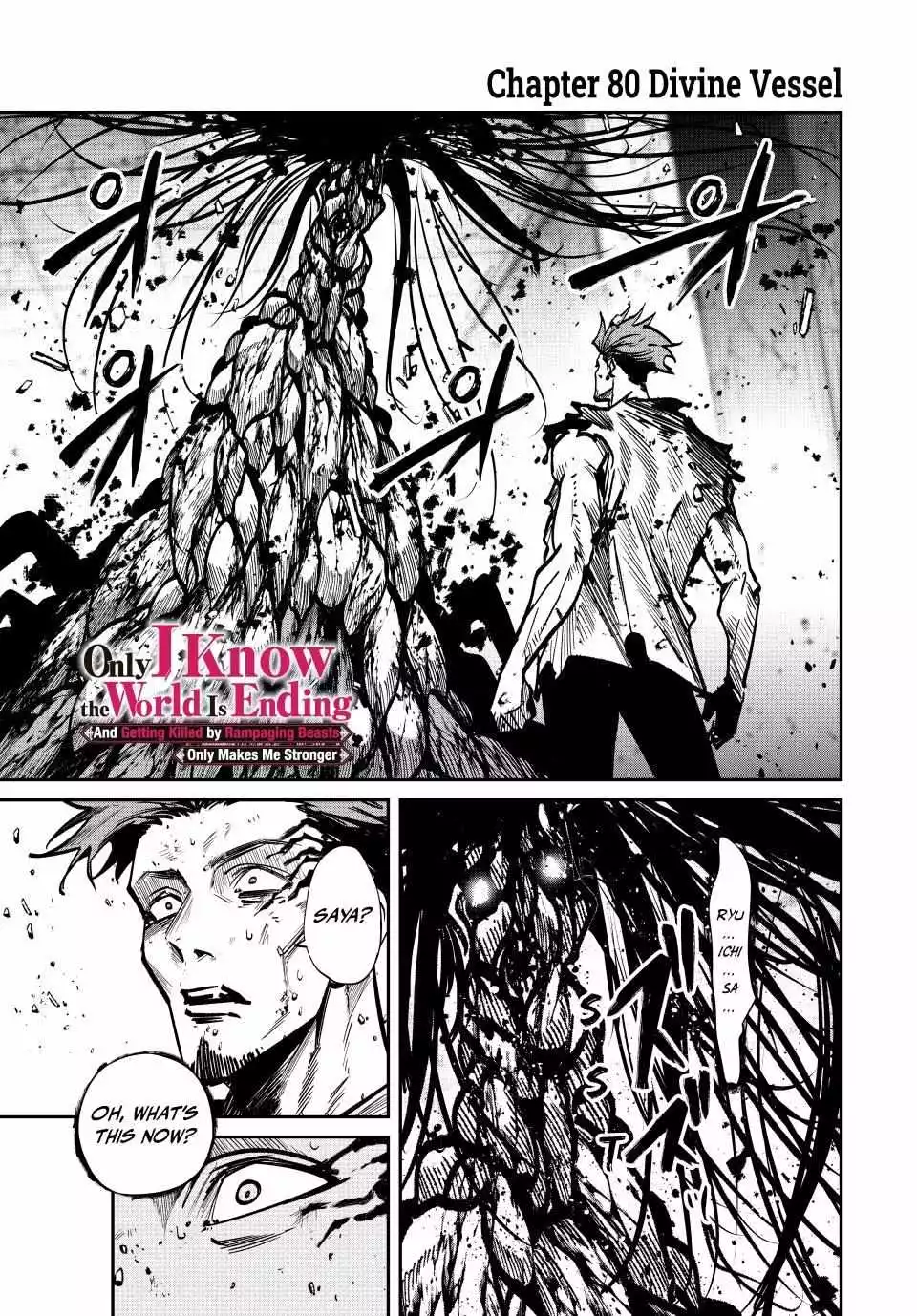 Only I Know the World Is Ending and Getting Killed by Rampaging Beasts Only Makes Me Stronger - Chapter 80 - Page 1