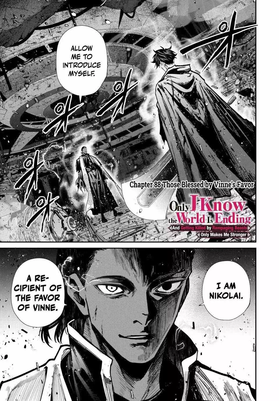 Only I Know the World Is Ending and Getting Killed by Rampaging Beasts Only Makes Me Stronger - Chapter 88 - Page 2