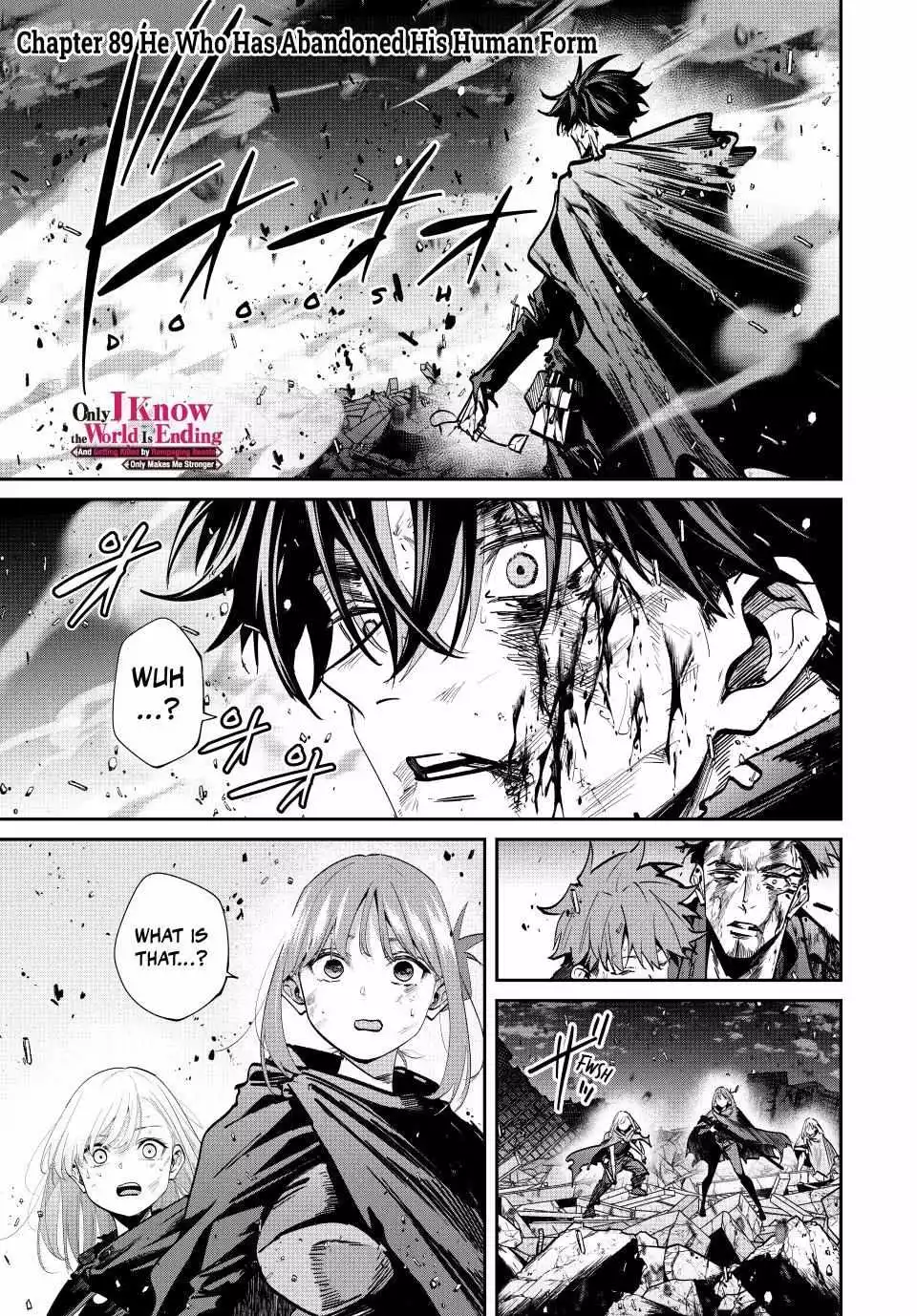 Only I Know the World Is Ending and Getting Killed by Rampaging Beasts Only Makes Me Stronger - Chapter 89 - Page 1
