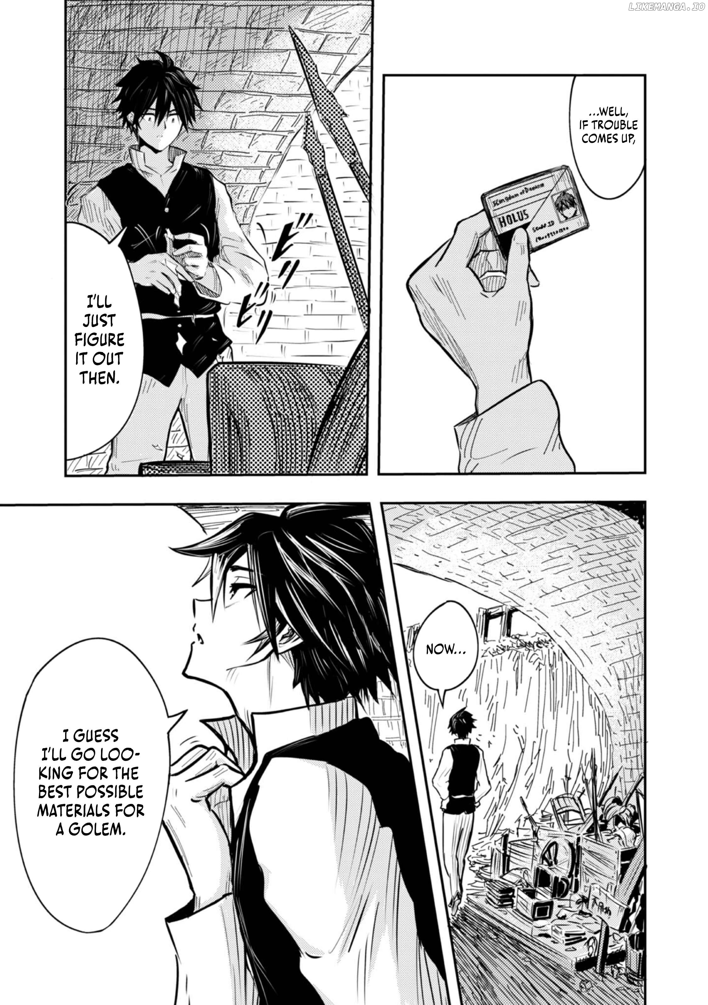 The Capital’s One-Man Army Golem Master—Unexpectedly Banished!? ~Now That I’m Free, I’ll Create the Ultimate Golem Together With My Beautiful Hero Disciples. I Don’t Care Even if They Beg Me to Come Back~ - Chapter 1 - Page 19